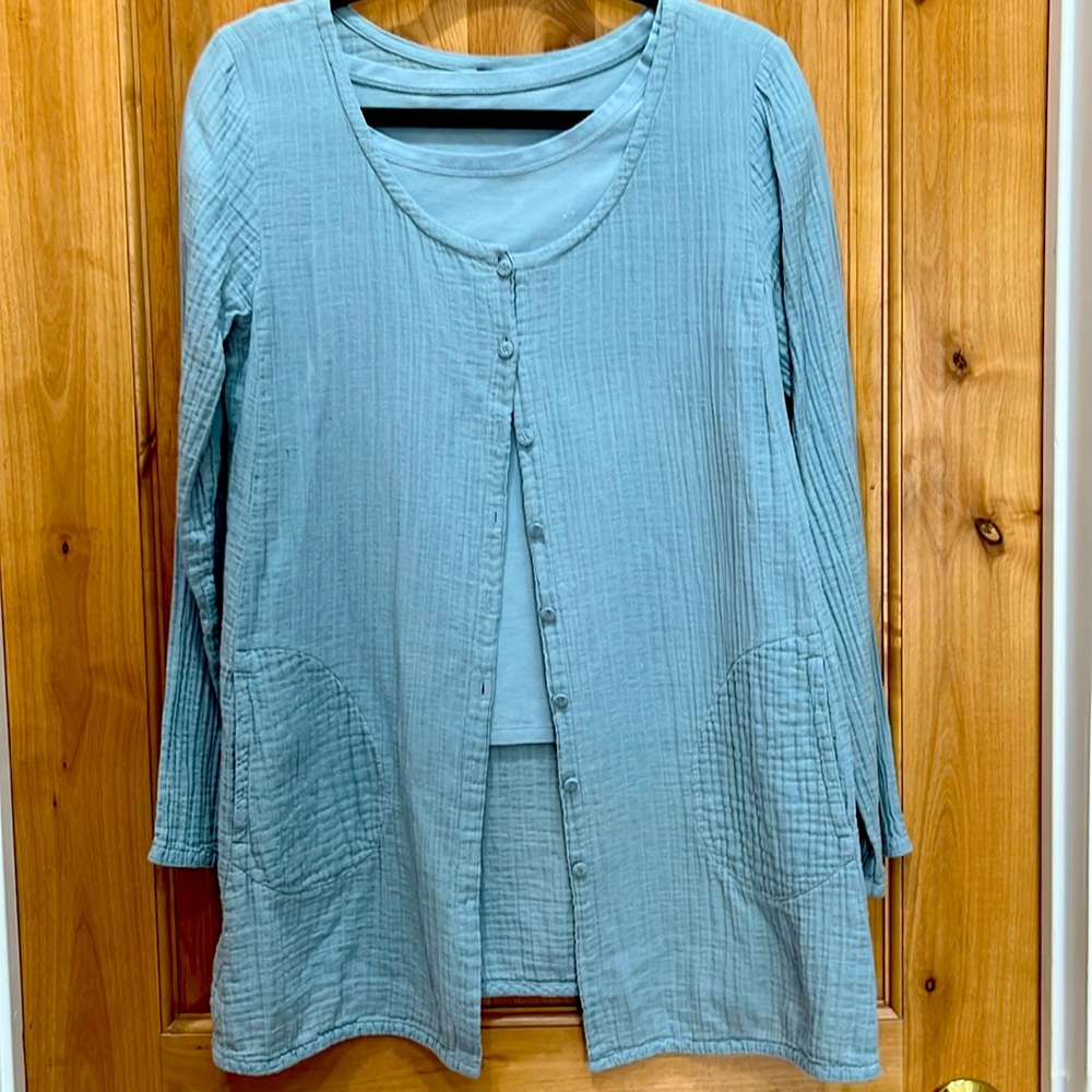 Eileen Fisher tunic and under T-shirt